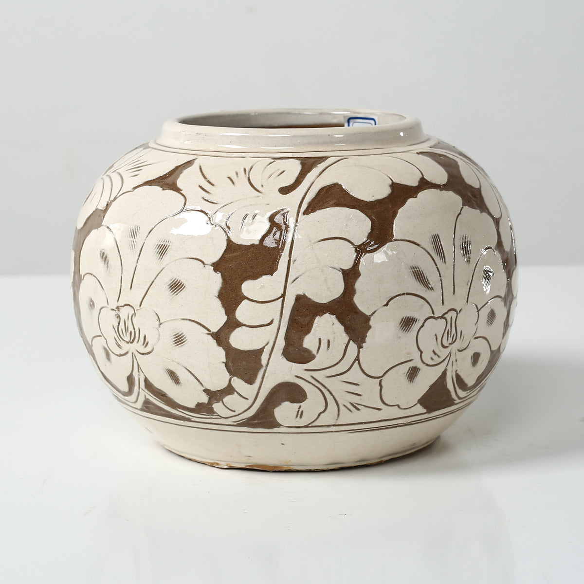 Approx. 6 Inches Amalfi Double Glazed Round Vase (4.7" Opening)