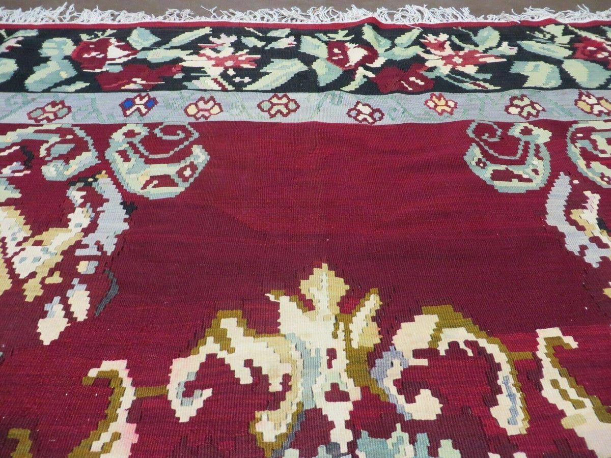 8' X 11' Karabagh Kilim Handmade Flat Weave Wool Rug Vegi Organic Dyes Nice - Jewel Rugs, view 3
