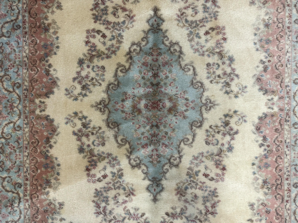 Karastan Rug 4x6, Pastel Ivory Kirman Rug #784, Wool Karastan Carpet, Original 700 Series, Vintage Karastan Area Rug, Discontinued - Jewel Rugs, view 5