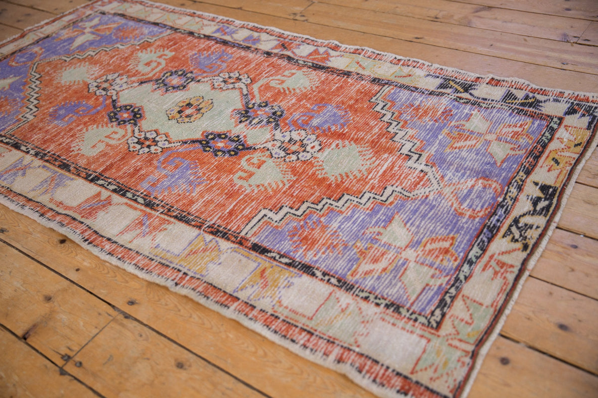 3x6 Vintage Distressed Oushak Rug Runner