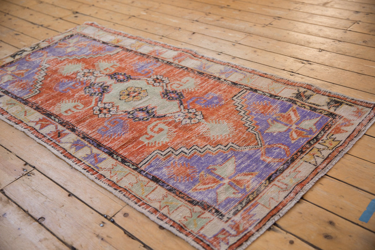 3x6 Vintage Distressed Oushak Rug Runner