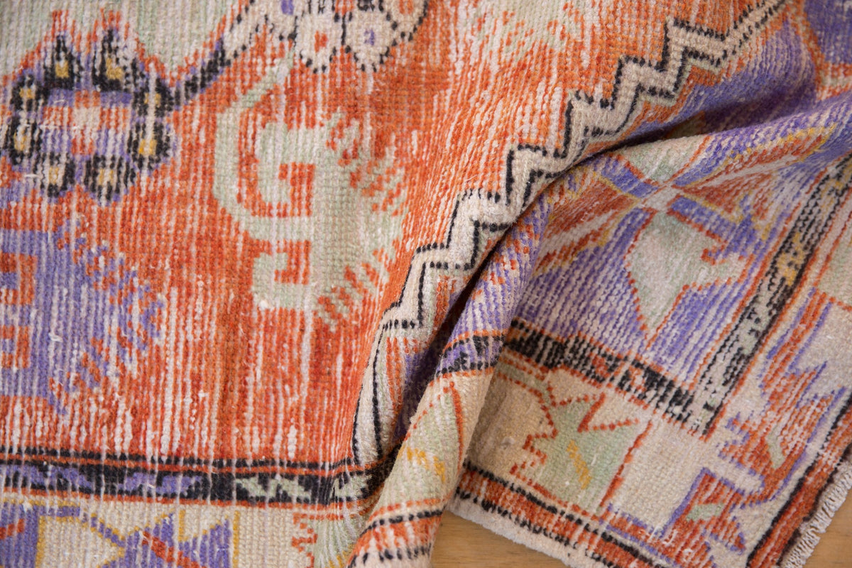 3x6 Vintage Distressed Oushak Rug Runner