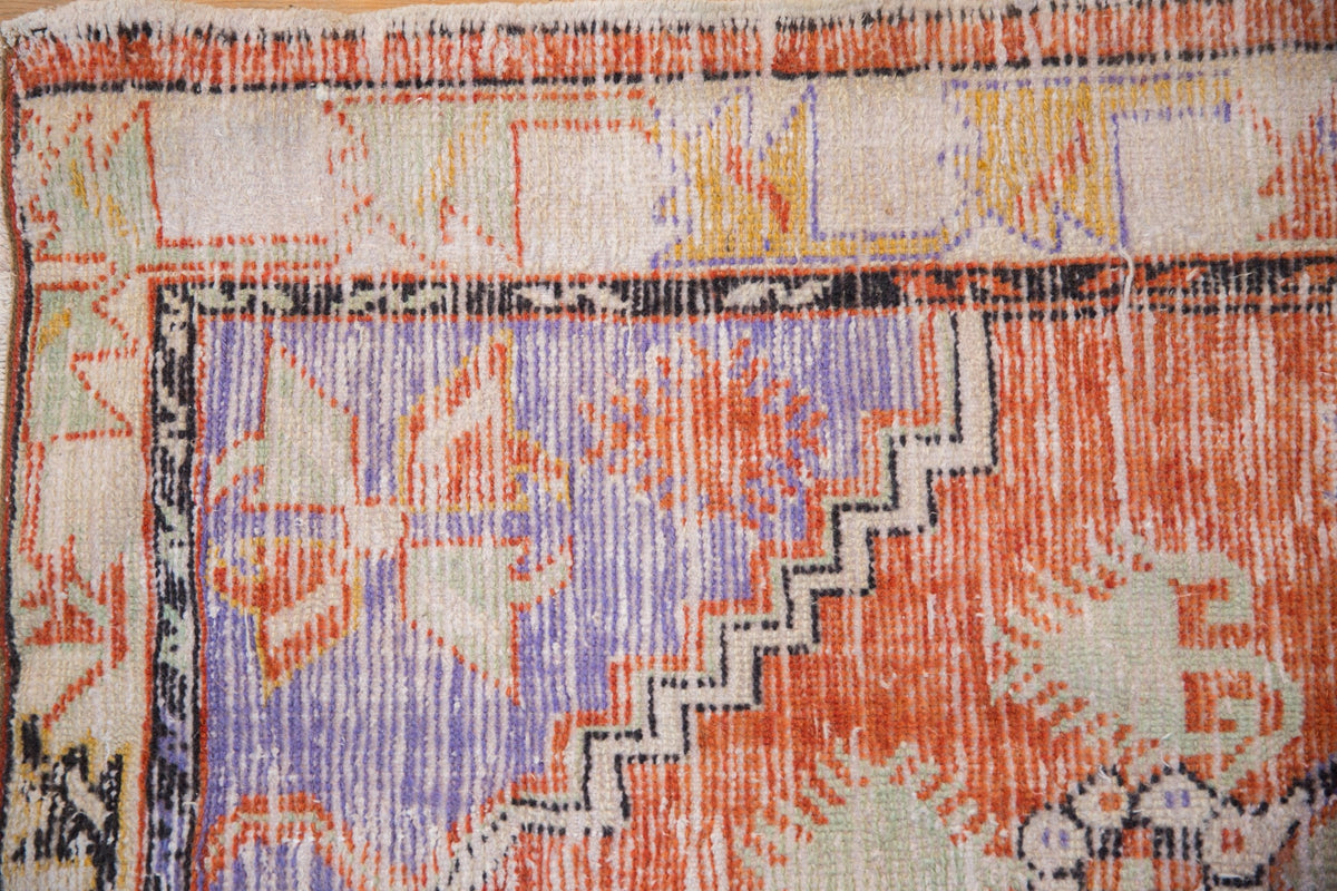 3x6 Vintage Distressed Oushak Rug Runner