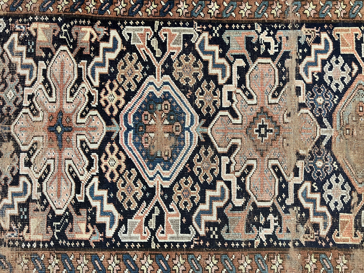 Antique Persian Tribal Runner Rug 4.6 x 9.8, Kurdish Runner, Rug for Hallway or Kitchen, 1920s Carpet, Wool Handmade Rug - Jewel Rugs, view 4