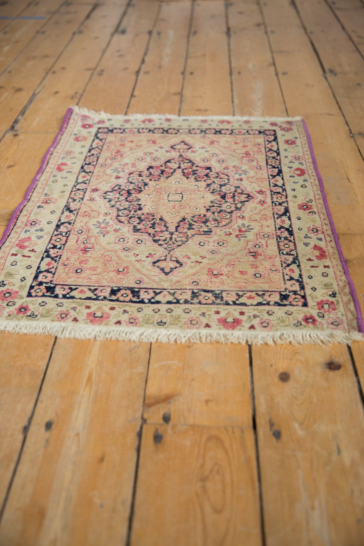 2x2.5 Antique Kerman Square Rug Mat