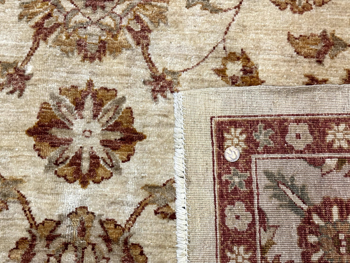 Pakistani Peshawar Rug 8x10, Pak Persian Traditional Oriental Carpet, Handmade, Wool, Allover Pattern - Jewel Rugs, view 11