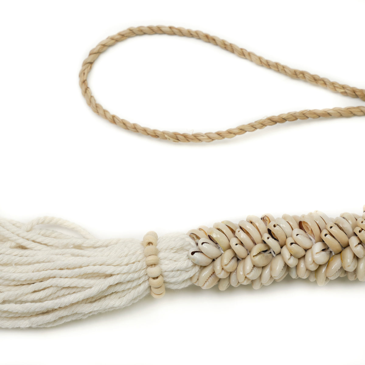 Small Creamy White shell Tassel