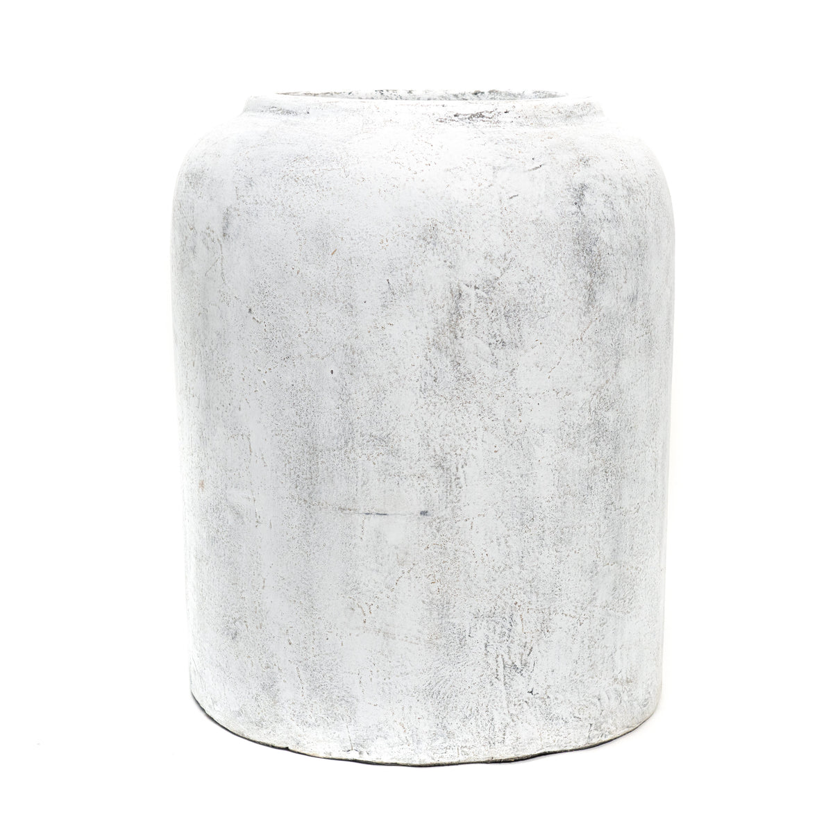 18" Cement Planter Antique White