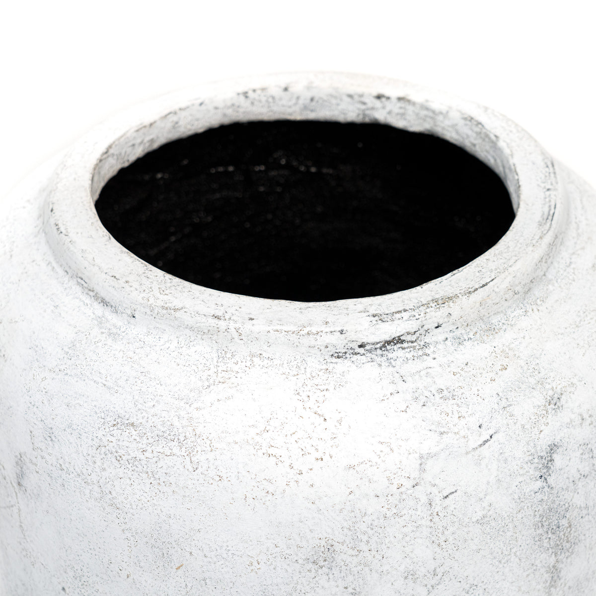 18" Cement Planter Antique White