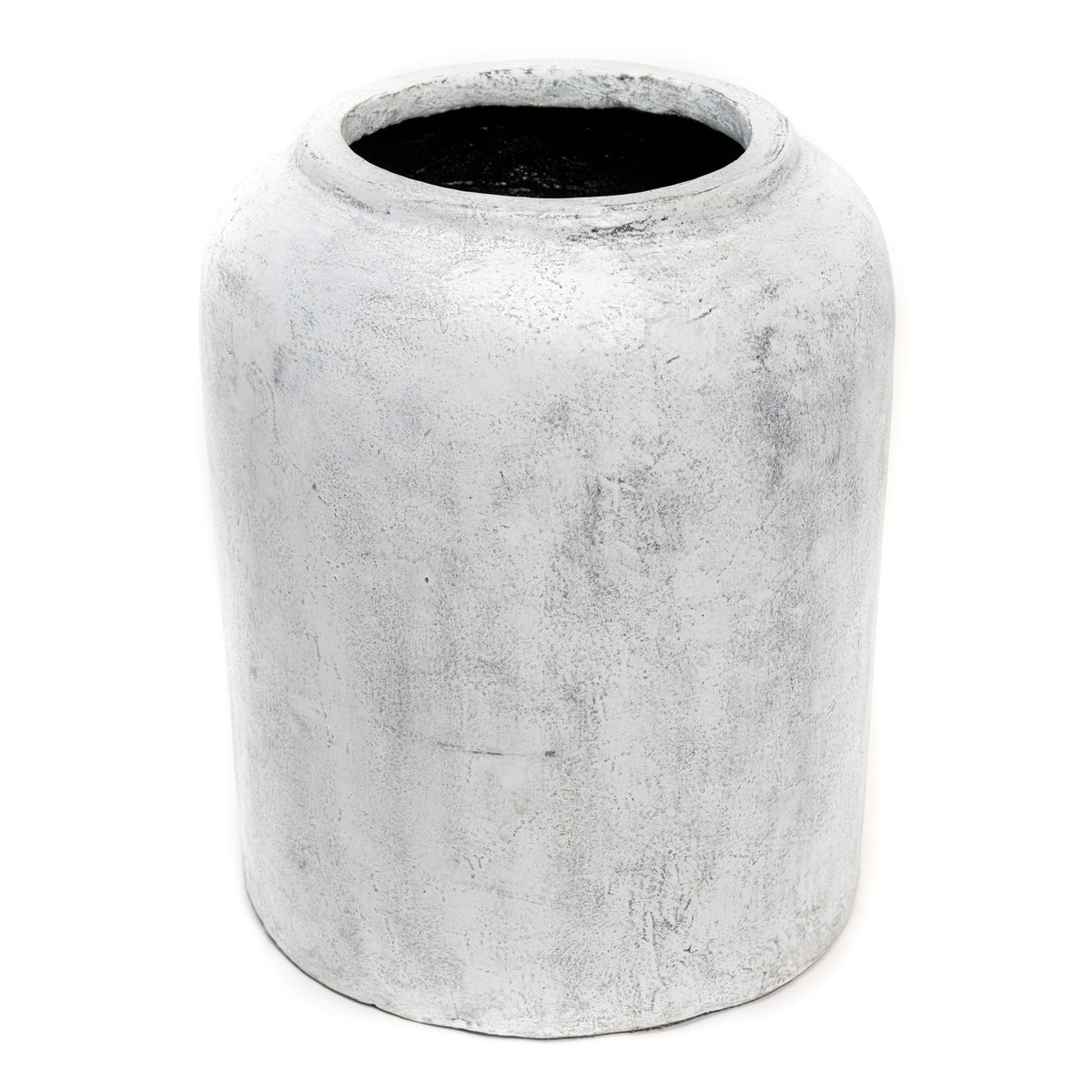 27" Cement Planter Antique White