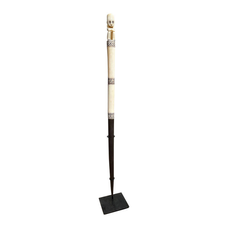 25" Timor Ceremonial Sumba with Stand Natural Bone image 3