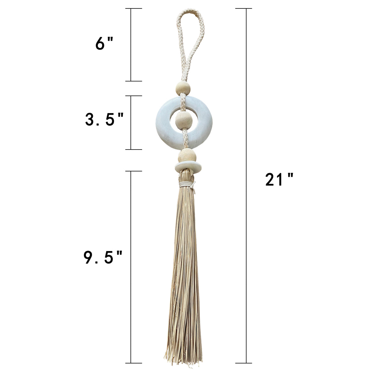 22" Long Marble Tassel