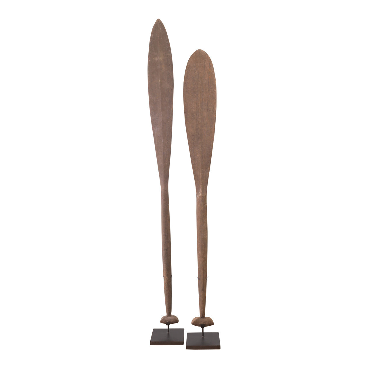 Vintage Paddle with Iron Stand Approx.4-5ft High 4-6 Inches Wide