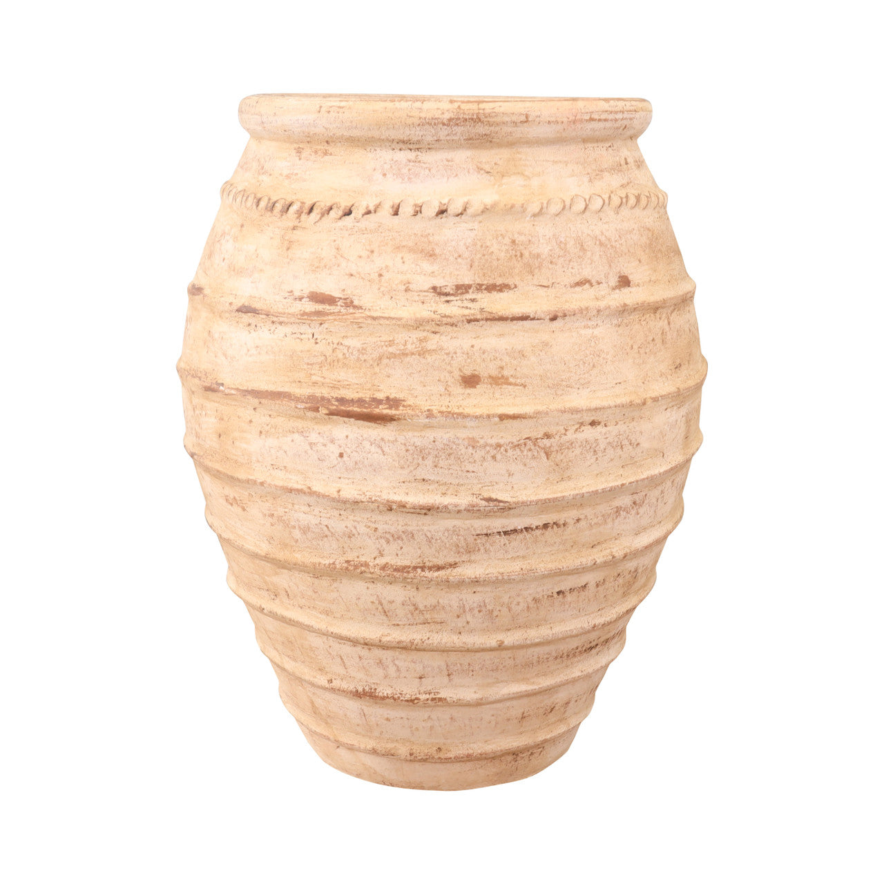 Approx. 22" High Terracotta Planter Warm Soil Tone