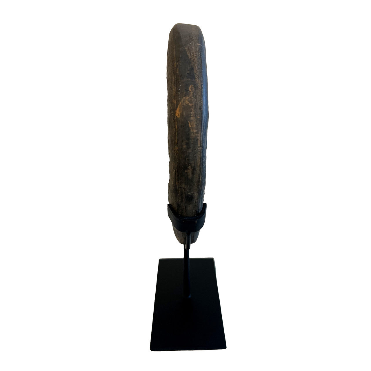 Lava Stone Disk with Iron Stand