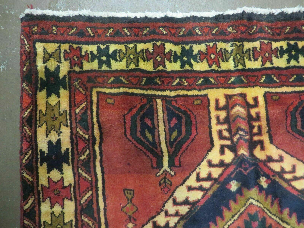 3' 4"X 7' Antique Handmade Turkish Wool Rug Organic #101 - Jewel Rugs, view 7