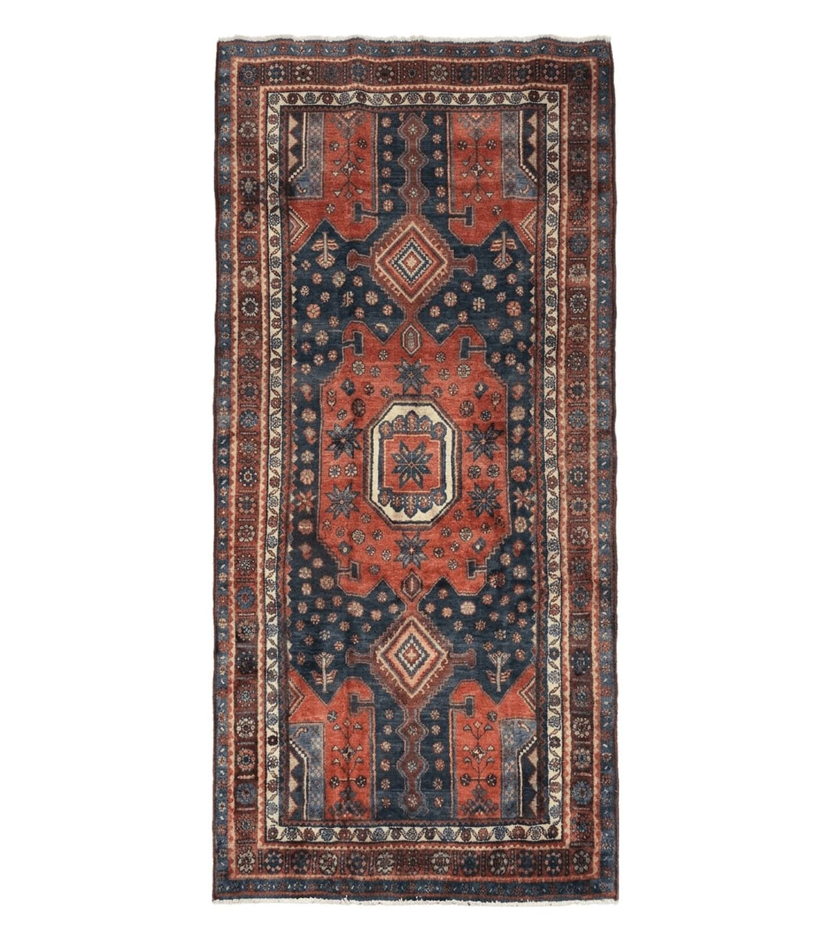 4' X 9' Antique Handmade Turkish Tribal Oriental Geometric Wool Rug # 605 - Jewel Rugs