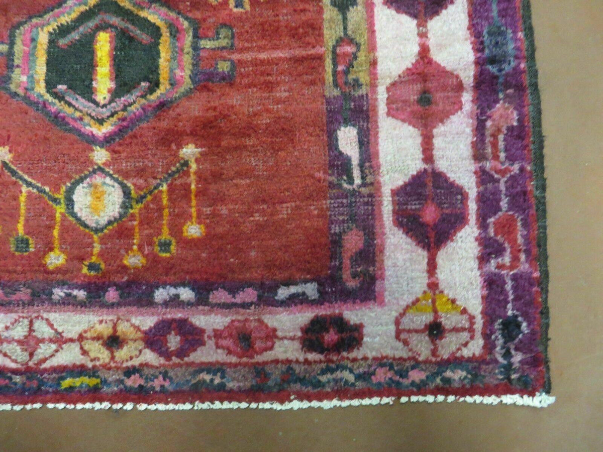 4' X 8' Antique Handmade Turkish Caucasian Kazak Design Wool Rug Veg Dyes Nice - Jewel Rugs, view 10