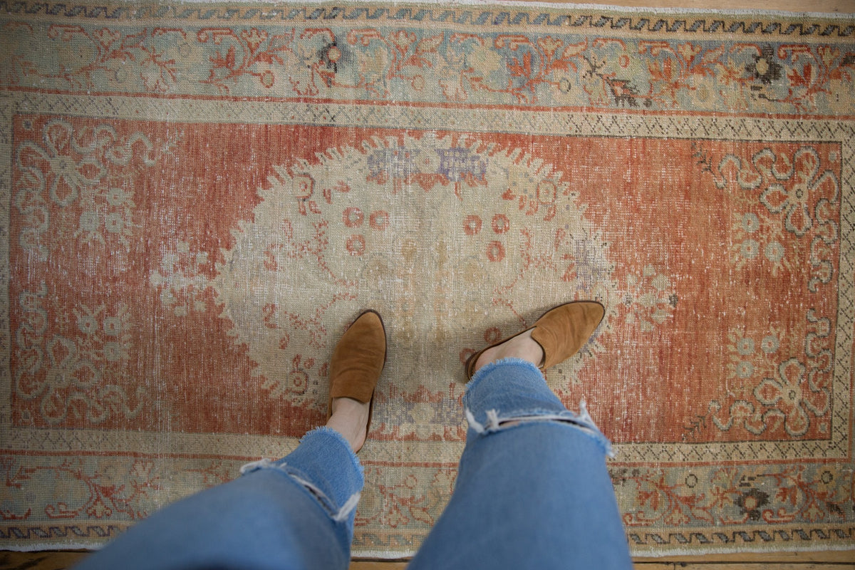3.5x6.5 Vintage Distressed Oushak Rug