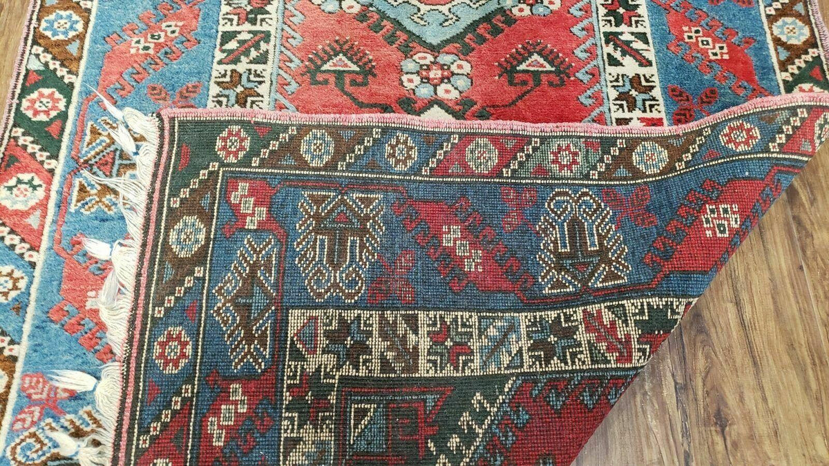 4' X 6' Handmade Turkish Super Kazak Shirvan Wool Rug Colorful - Jewel Rugs, view 11