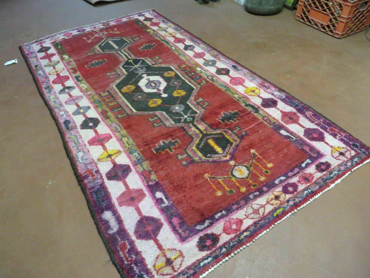 4' X 8' Antique Handmade Turkish Caucasian Kazak Design Wool Rug Veg Dyes Nice - Jewel Rugs, view 3