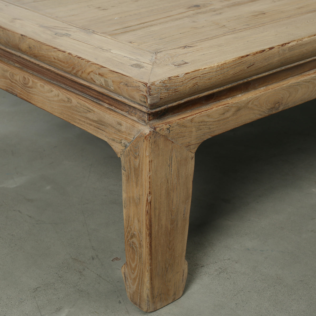 Approx. 92 Inches Wide 47 Inches Deep Vintage Extra Large Coffee Table Weathered Natural