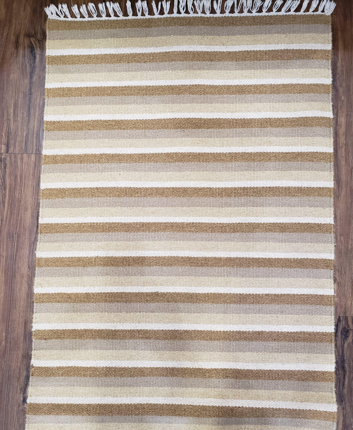 Striped Runner Rug, Flatweave Runner Rug, Hallway Runner, 15 ft Carpet Runner for Hall, Earth Tone Colors, Handmade Hand Woven Farmhouse Rug - Jewel Rugs, view 3