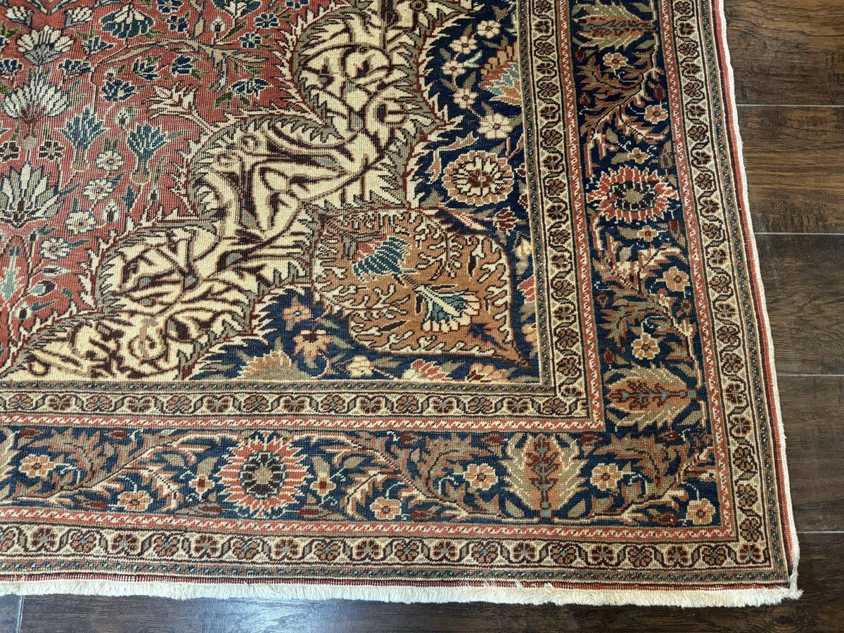 Turkish Kayseri Rug 6x10, Antique Turkish Carpet, Floral Medallion, Oriental Carpet, Red - Jewel Rugs, view 10