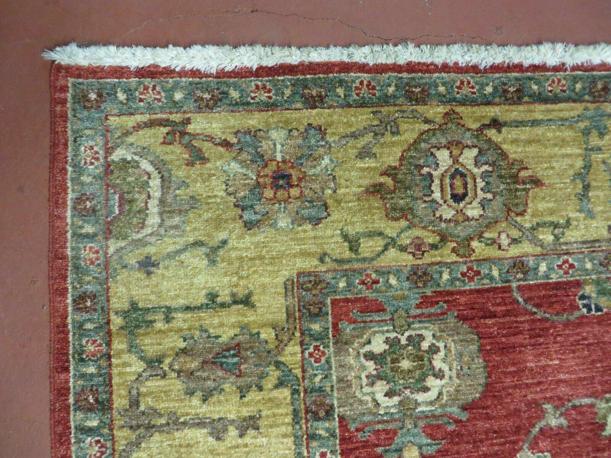 6.5' X 7' Vintage Handmade Egypt Agra Wool Rug Carpet Square Beauty - Jewel Rugs, view 7