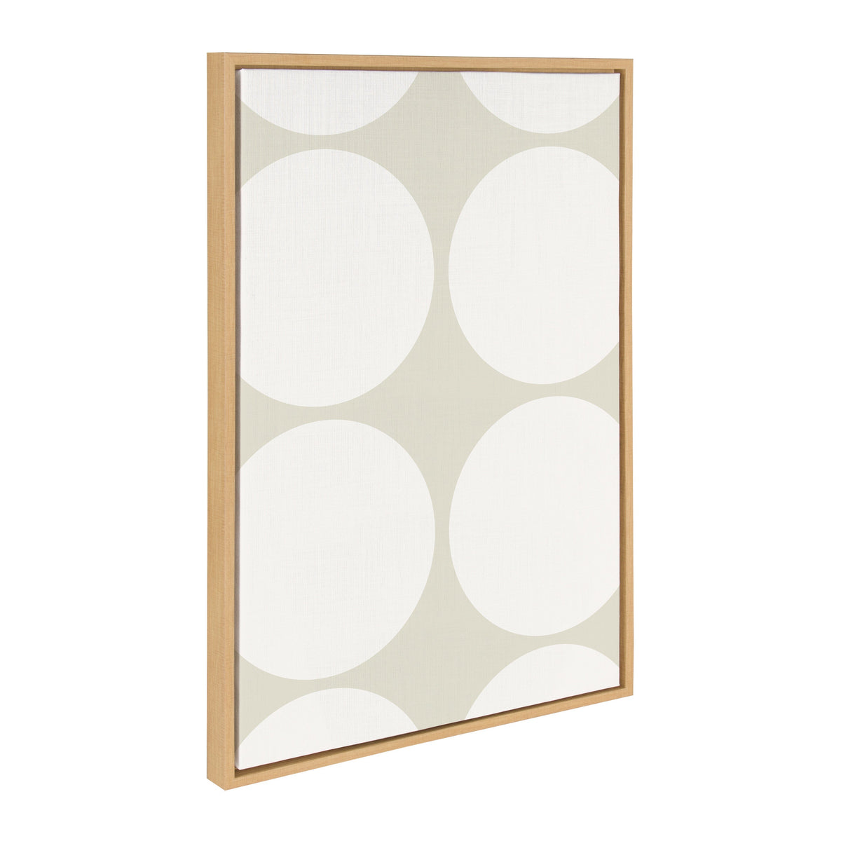 Sylvie Elevated Modern Neutral Dots, Neutral Pattern No 2 and Neutral Stained Glass Framed Canvas by The Creative Bunch Studio