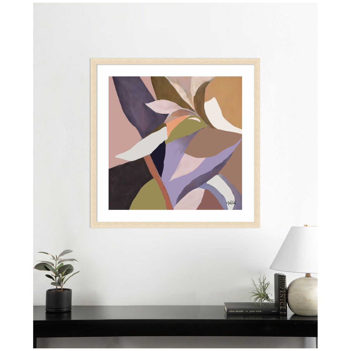 Framed Art Azure stems by Inkheart Designs