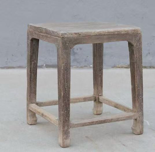 Approx. 18-20 Inches Wide Vintage Rectangular Table Weathered Natural (finish & size vary)