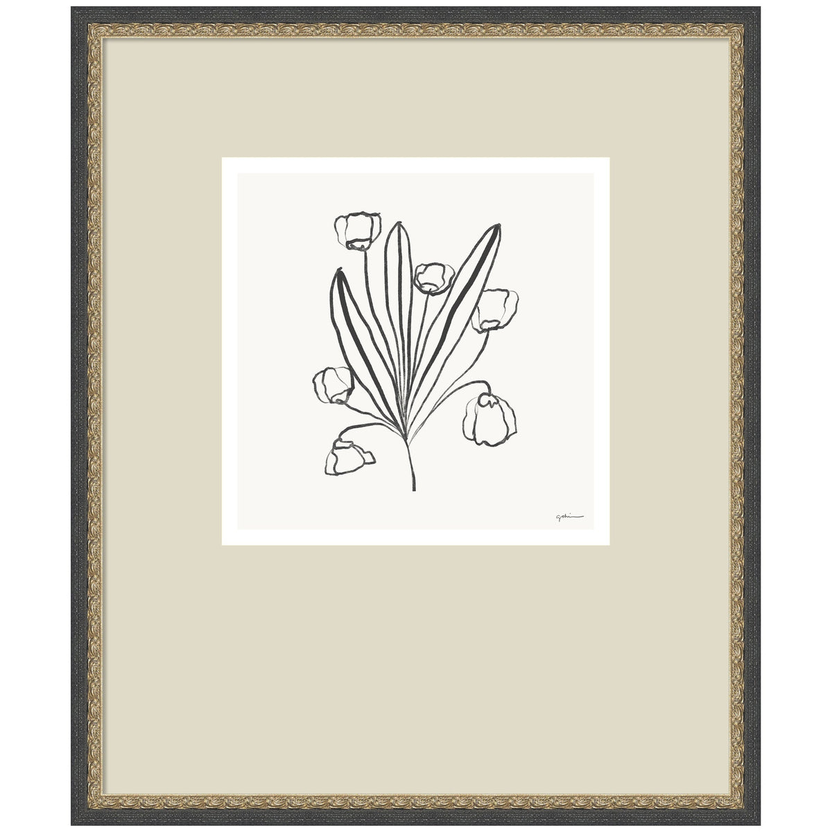 Floral Bouquet by Gabrielly Guedes Framed Wall Art Print