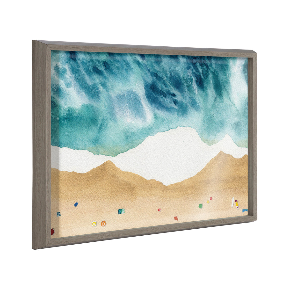 Blake North Shore Framed Printed Glass by Janet Meinke-Lau