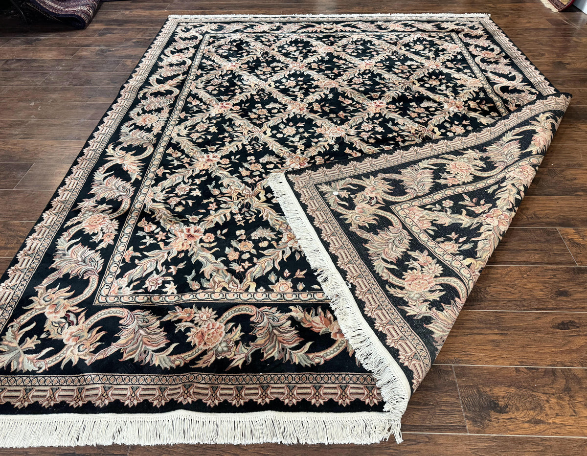 Pak Persian Rug 8x10, Black, Handmade - Jewel Rugs, view 12