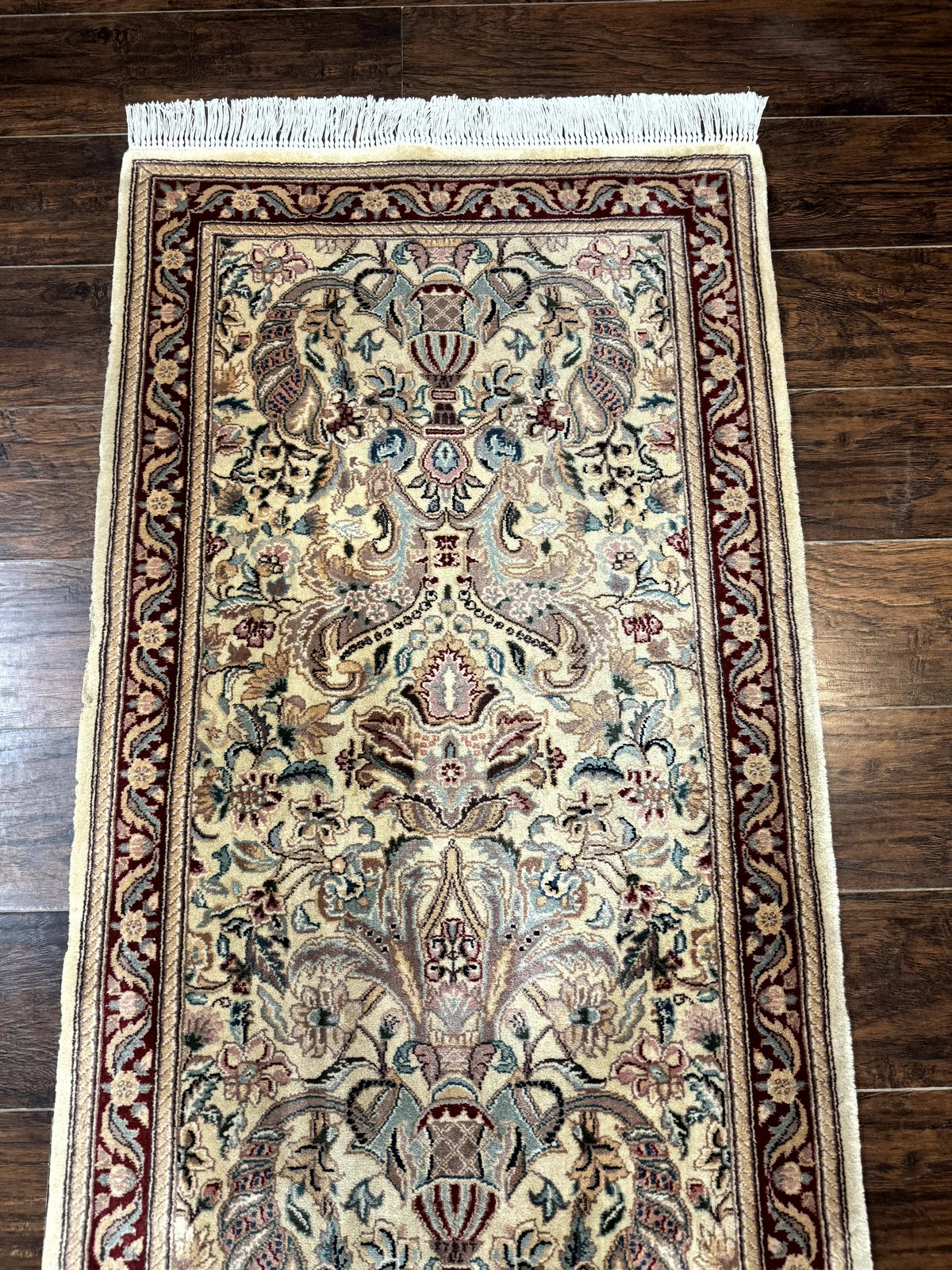 Pakistani Runner Rug 2.8 x 14, Pak Persian Hallway Rug, Cream Color - Jewel Rugs, view 3
