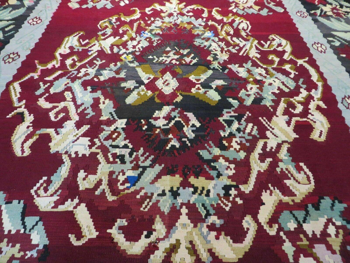 8' X 11' Karabagh Kilim Handmade Flat Weave Wool Rug Vegi Organic Dyes Nice - Jewel Rugs, view 11