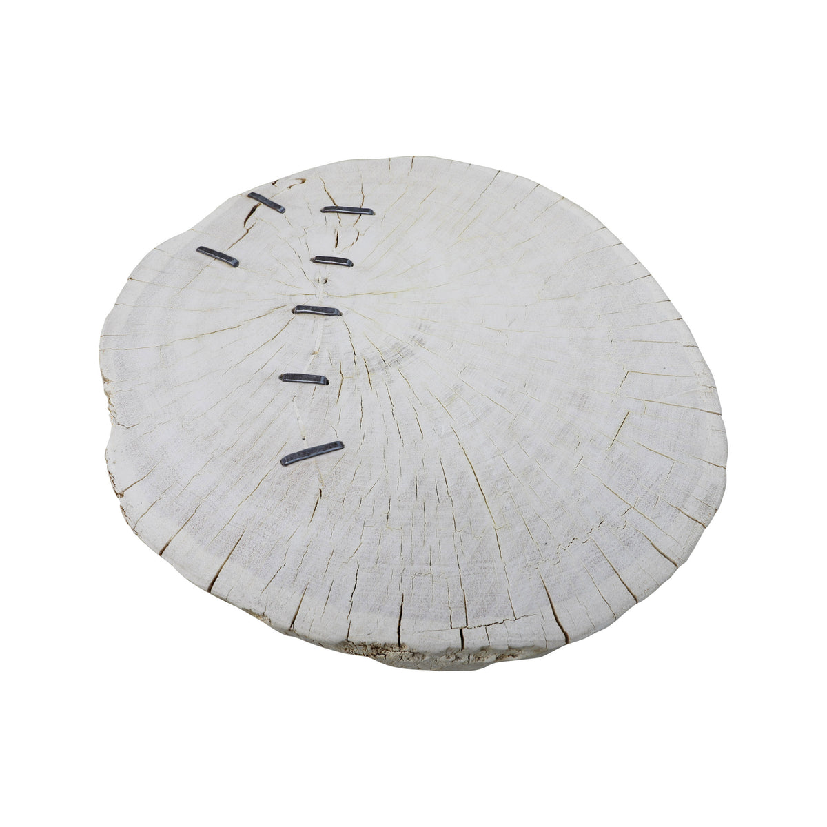 Capri Live Edge Primitive round side table Small (size vary 16-25" wide)