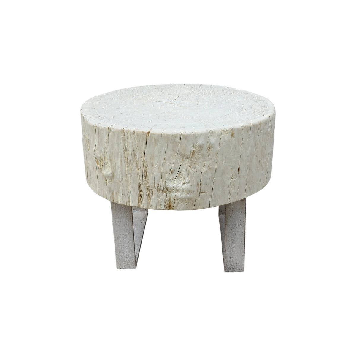 Capri Live Edge Primitive round side table Small (size vary 16-25" wide)
