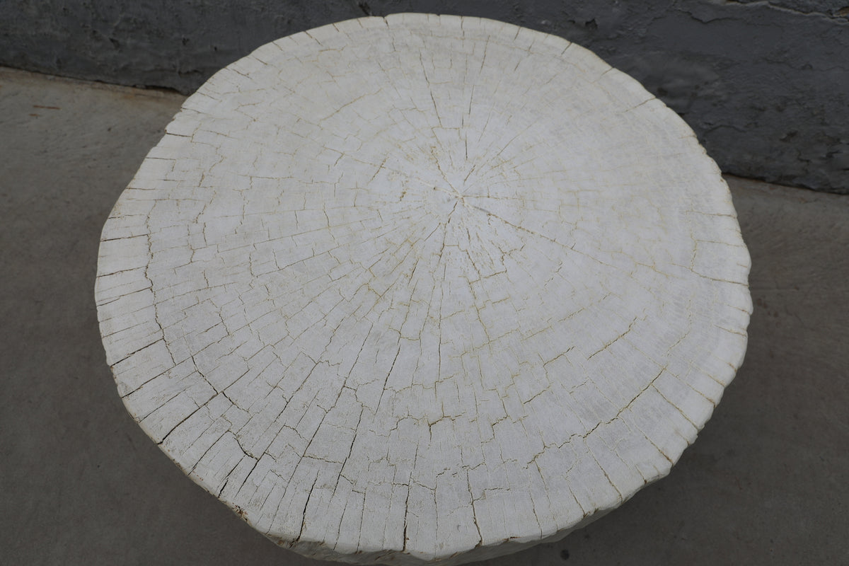 Capri Live Edge Primitive round side table Small (size vary 16-25" wide)