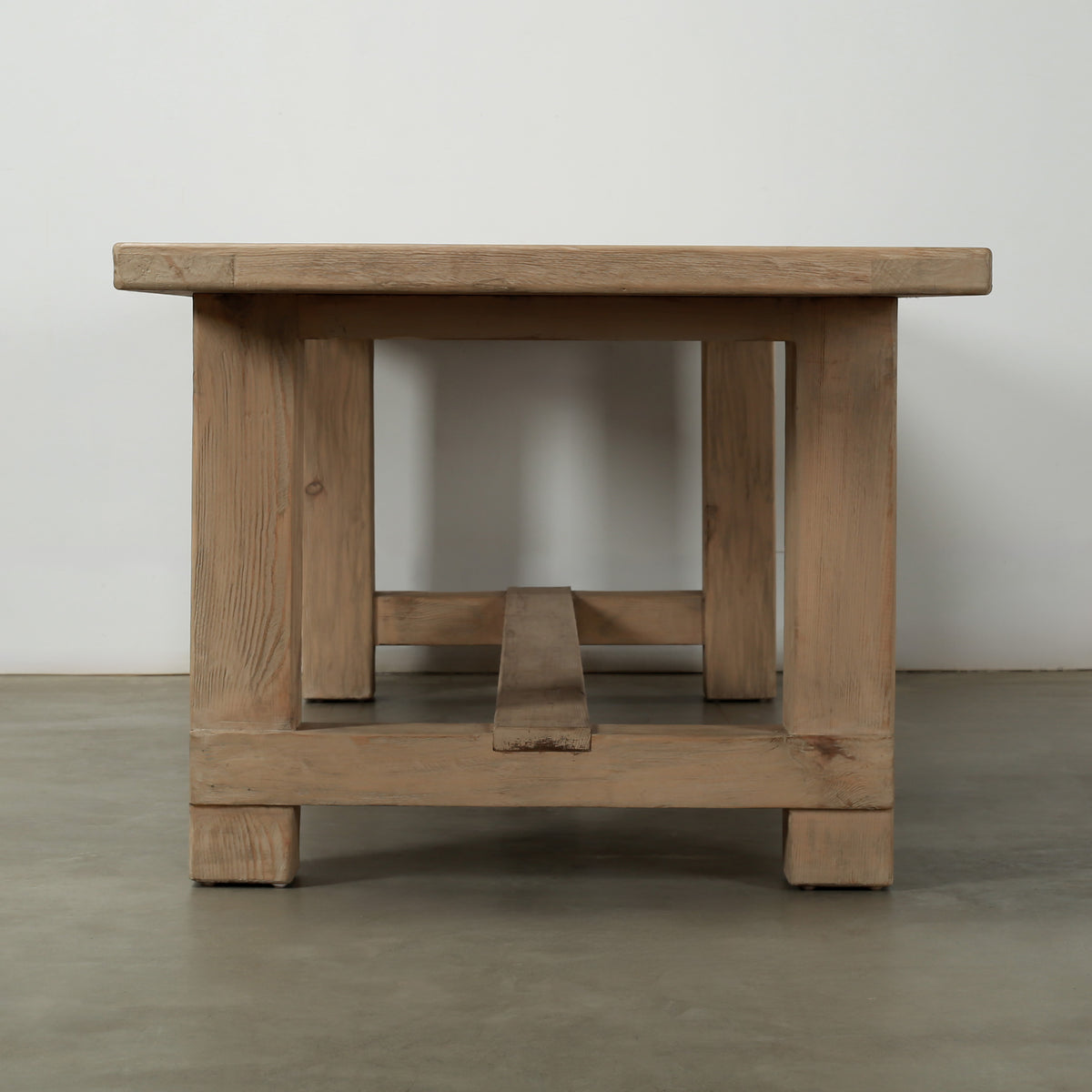 Amalfi 9' Long Dining Table Weathered Natural Pinewood 110x40x31H
