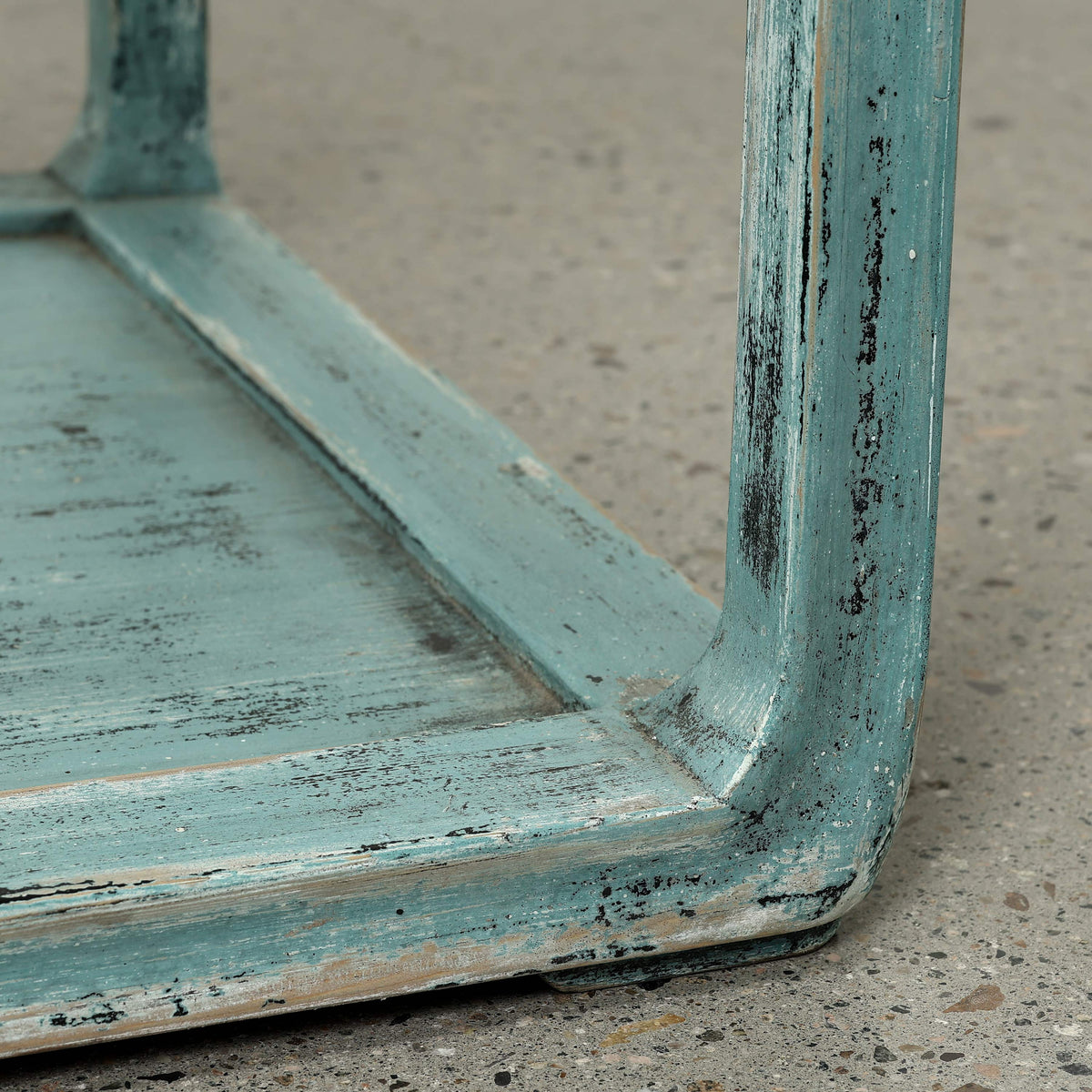 Peking Ming Side Table with One Drawer Weathered Soft Aqua (Pre-order only)