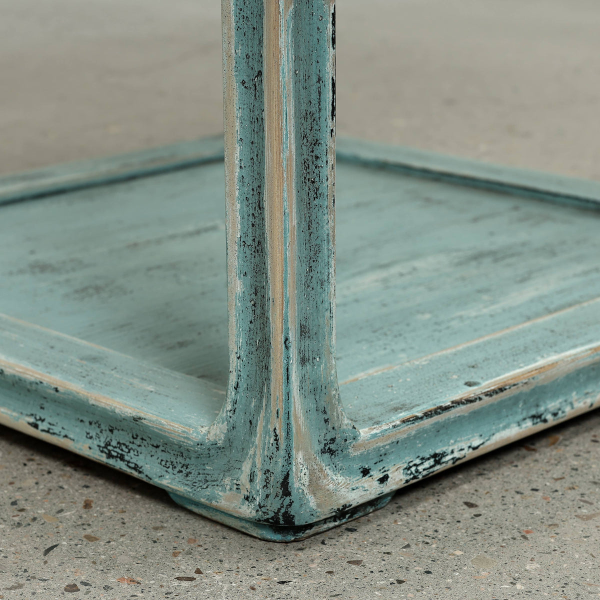 Peking Ming Side Table with One Drawer Weathered Soft Aqua (Pre-order only)