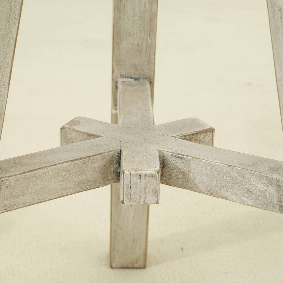 Elm Round Stool | Weathered Wash