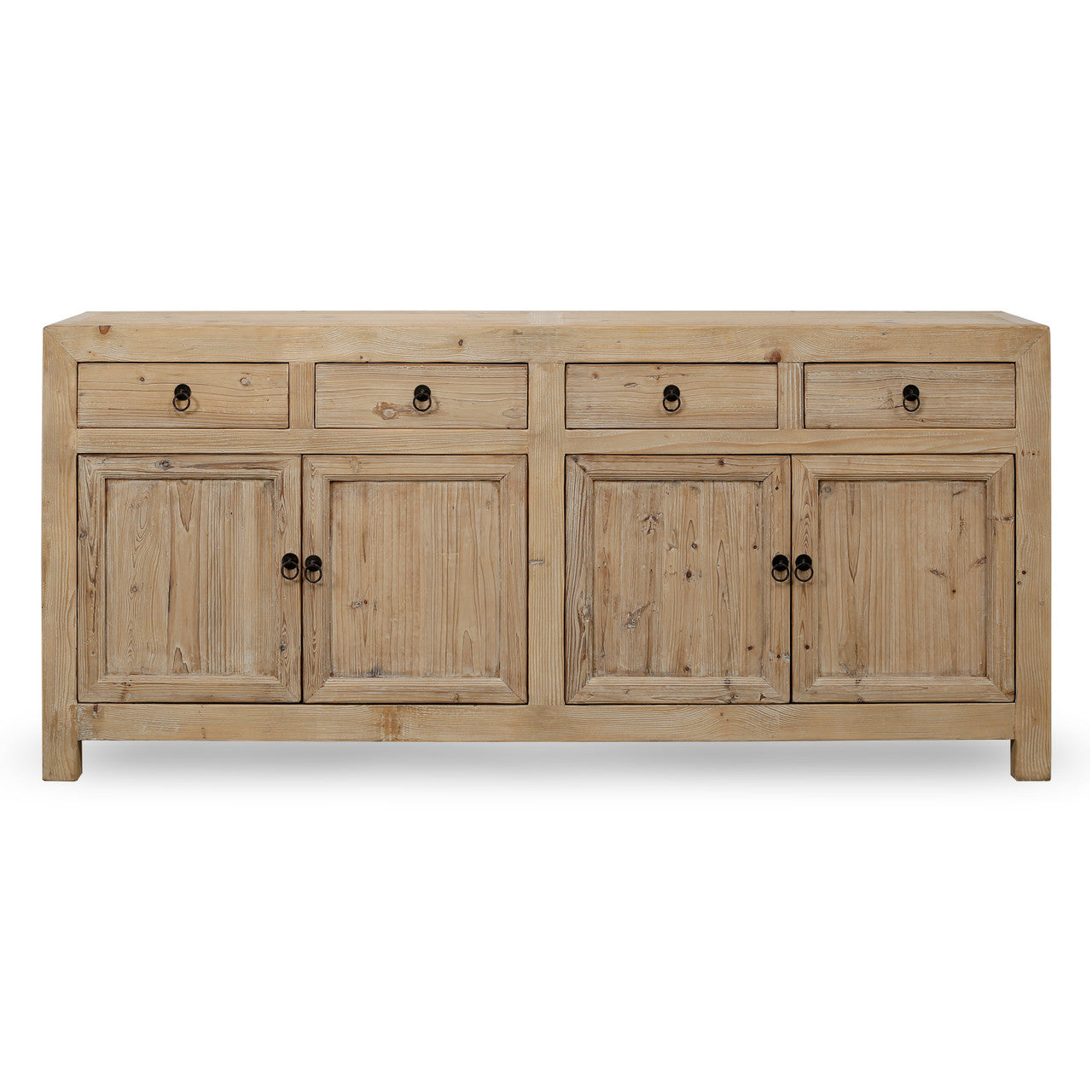 Capri 4 Drawer 4 Door Sideboard Weathered Nature Pinewood image