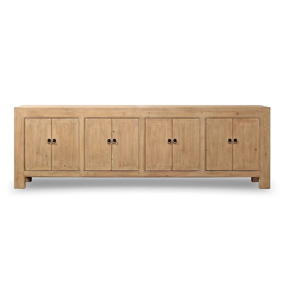 Six Door Sideboard | Weathered Natural Solid Pine