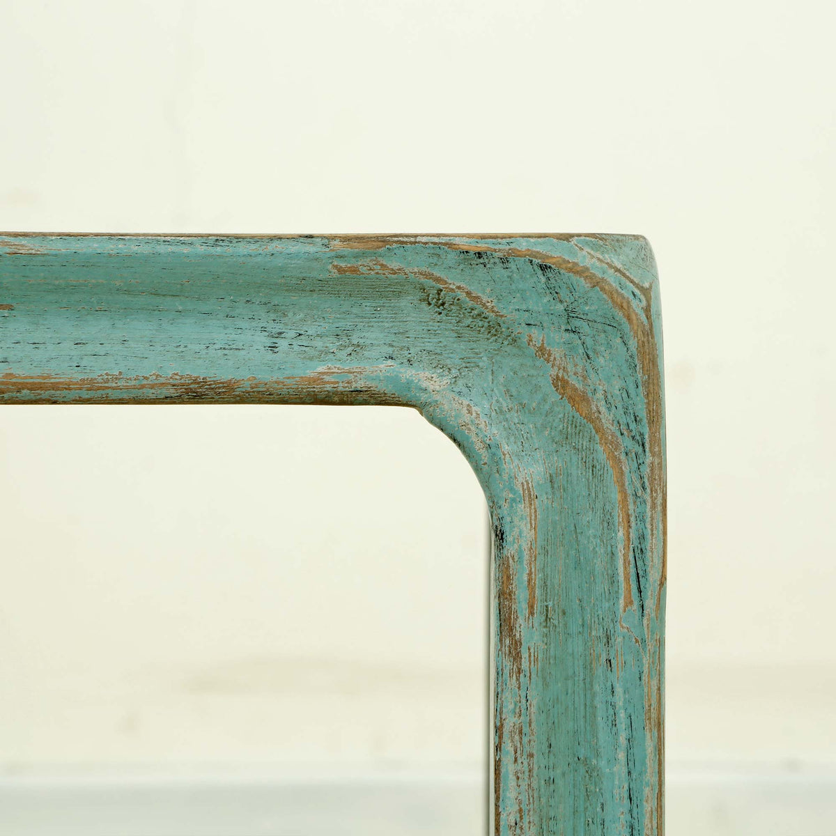 Peking Ming Square Side Table Weathered Turquoise
