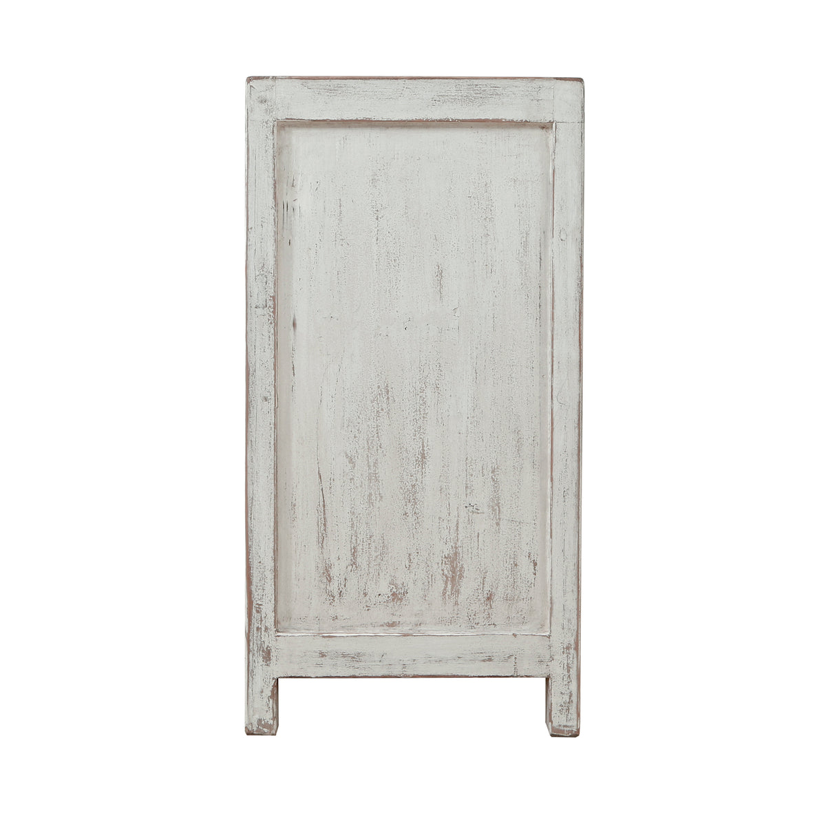 Amalfi Two Tones Cabinet with Two Drawers Distressed Off White
