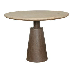 39" Pedestal Round Table Weathered Natural image