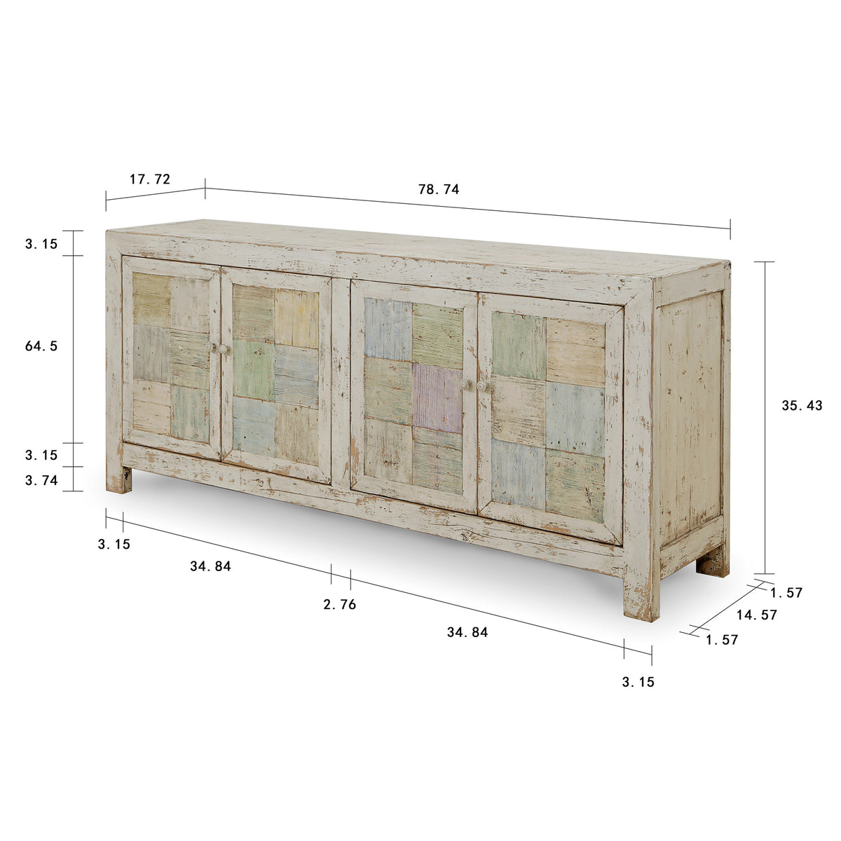 Venice Sideboard Antique Off-white